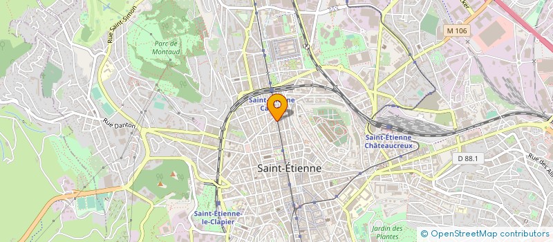 localisation de l'entreprise SARL STE COIFFURE  SAINT-ETIENNE