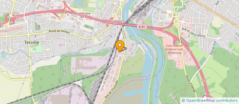 localisation de l'entreprise SARL STE D'ETUDES ET DE REALISATIONS à THIONVILLE
