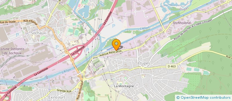 localisation de l'entreprise SARL STEGO  ETUPES