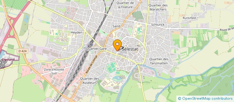 localisation de l'entreprise SARL STEP à SELESTAT