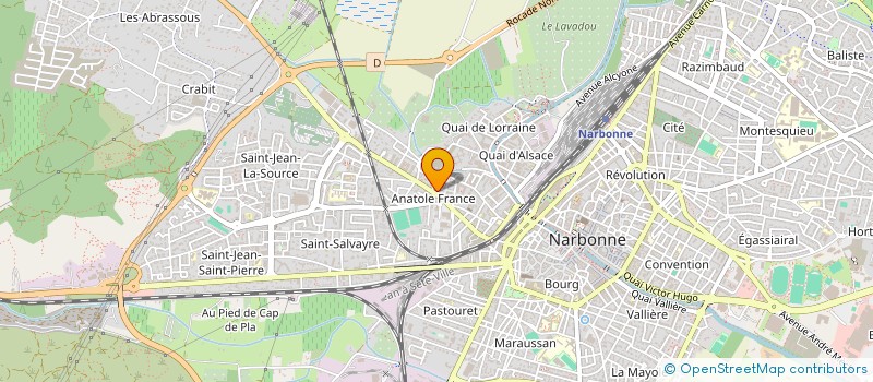 localisation de l'entreprise SARL STEP GRAND SUD  NARBONNE