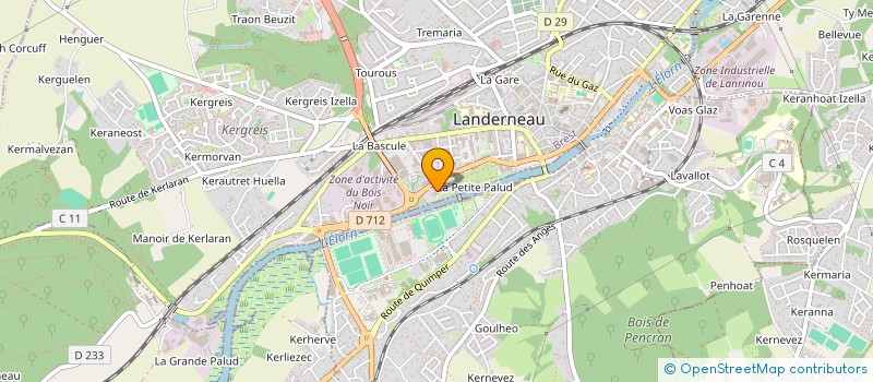 localisation de l'entreprise SARL STEPHANE DHALLUIN AUTO BRETONNE à LANDERNEAU