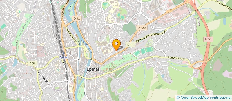localisation de l'entreprise SARL STEPHANE LUC à EPINAL