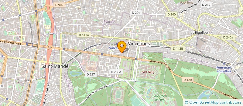 localisation de l'entreprise SARL STEVERONE à VINCENNES