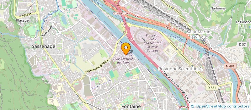 localisation de l'entreprise SARL STF à SASSENAGE