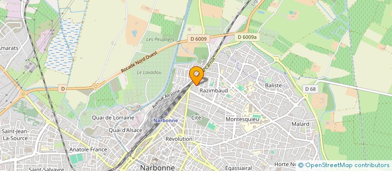 localisation de l'entreprise SARL STIL PLATRERIE à NARBONNE