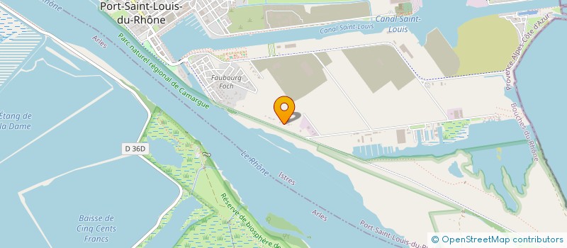 localisation de l'entreprise SARL STM (SERVICES TERRE ET MER)  PORT-SAINT-LOUIS