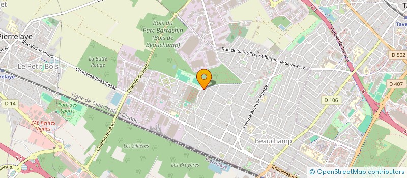 localisation de l'entreprise SARL STOCK AFFAIRE SPORT  BEAUCHAMP