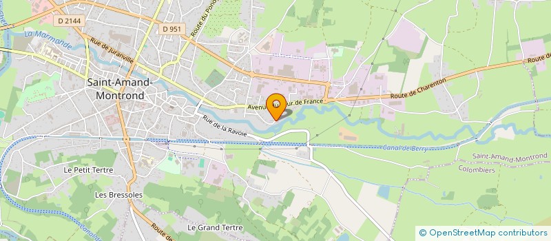 localisation de l'entreprise SARL STOCK-LOTS  SAINT-AMAND-MONTROND