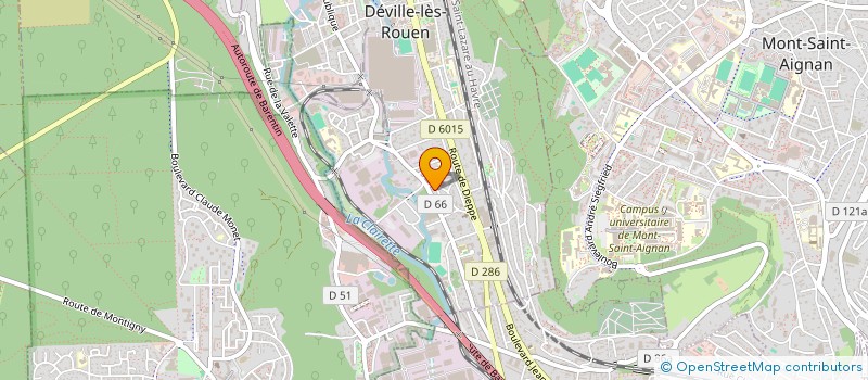 localisation de l'entreprise SARL STORES VOLETS FENETRES  DEVILLE-LES-ROUEN