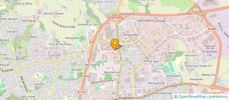 localisation de l'entreprise SARL STPM à BREST
