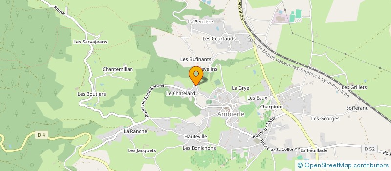 localisation de l'entreprise SARL STRA à AMBIERLE
