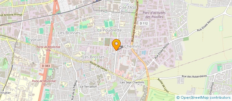 localisation de l'entreprise SARL STS à VAULX-EN-VELIN