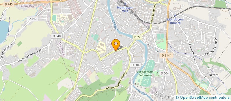 localisation de l'entreprise SARL STUDINES à MONTLUCON