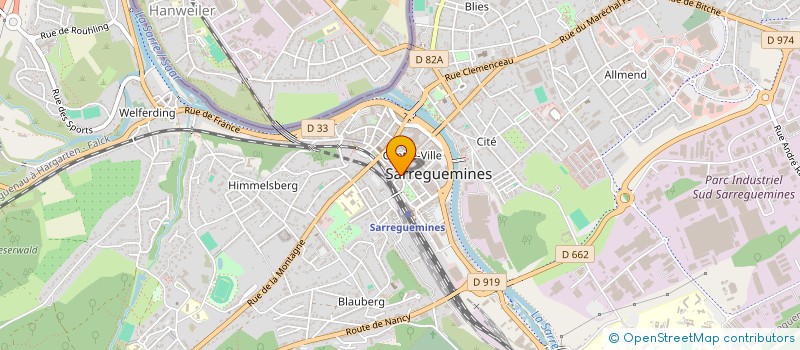 localisation de l'entreprise SARL STUDIO GIRARD  SARREGUEMINES