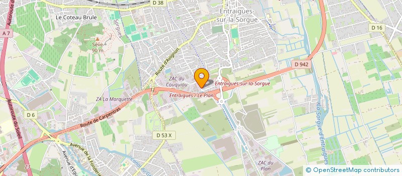 localisation de l'entreprise SARL STUDIO MEDIA  ENTRAIGUES-SUR-LA-SORGUE