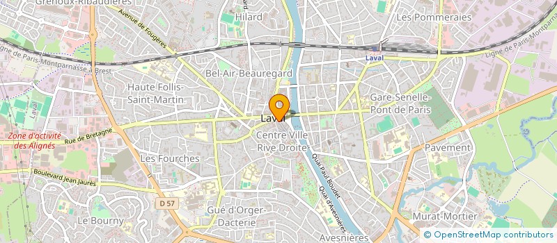 localisation de l'entreprise SARL STUDIO TROUILLET à LAVAL