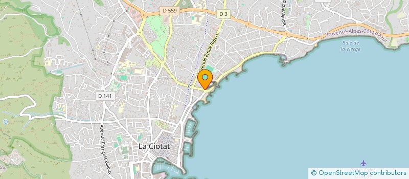 localisation de l'entreprise SARL SUCRE SALE à LA CIOTAT