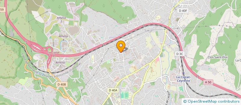 localisation de l'entreprise SARL SUD AGENCEMENTS à LA CIOTAT