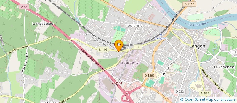 localisation de l'entreprise SARL SUD AQUITAINE MENUISERIE  TOULENNE