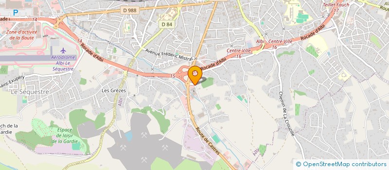 localisation de l'entreprise SARL SUD AUTO CONCEPT à ALBI