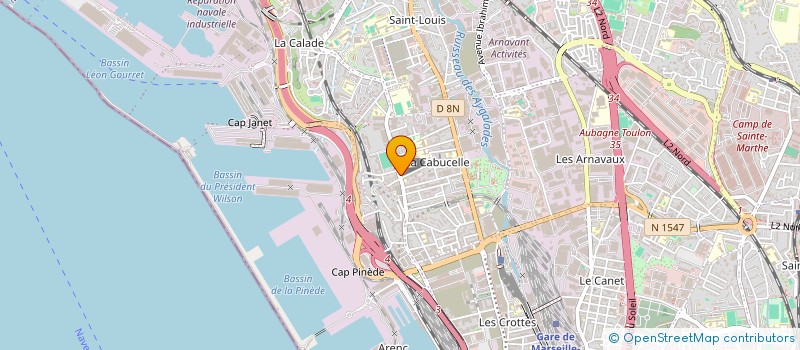 localisation de l'entreprise SARL SUD AUTOS à MARSEILLE