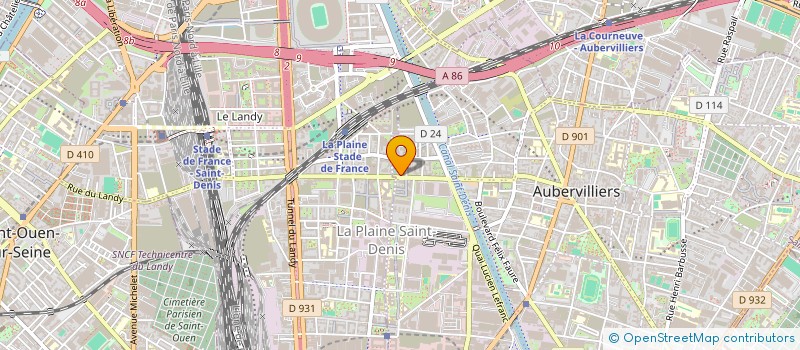 localisation de l'entreprise SARL SUD AVENIR à AUBERVILLIERS