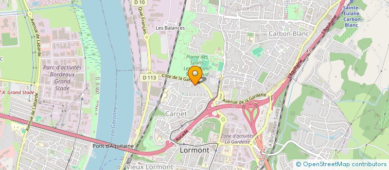 localisation de l'entreprise SARL SUD BERAT à LORMONT