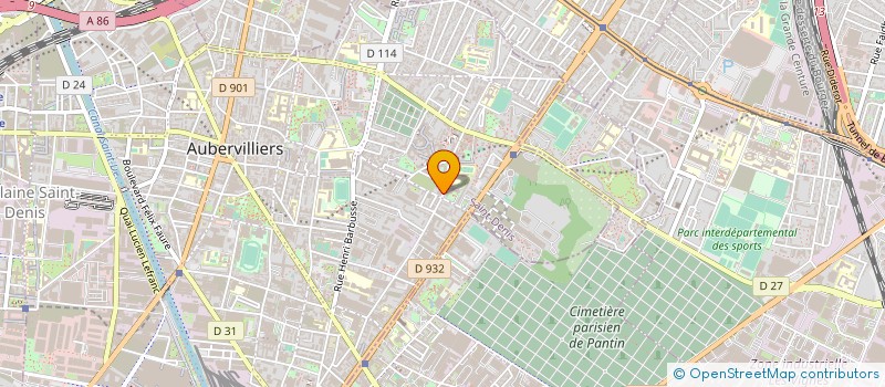 localisation de l'entreprise SARL SUD DECO à AUBERVILLIERS