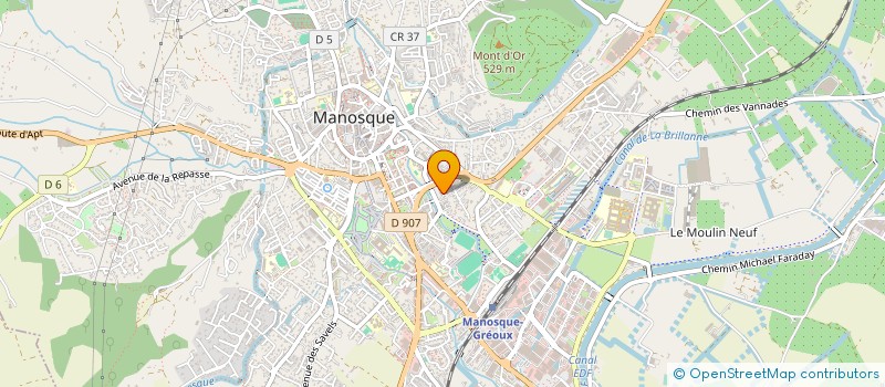 localisation de l'entreprise SARL SUD ELEC à MANOSQUE