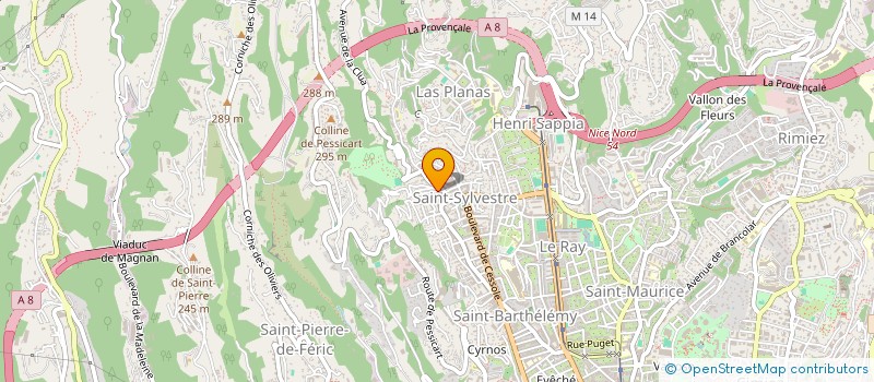 localisation de l'entreprise SARL SUD EST à NICE
