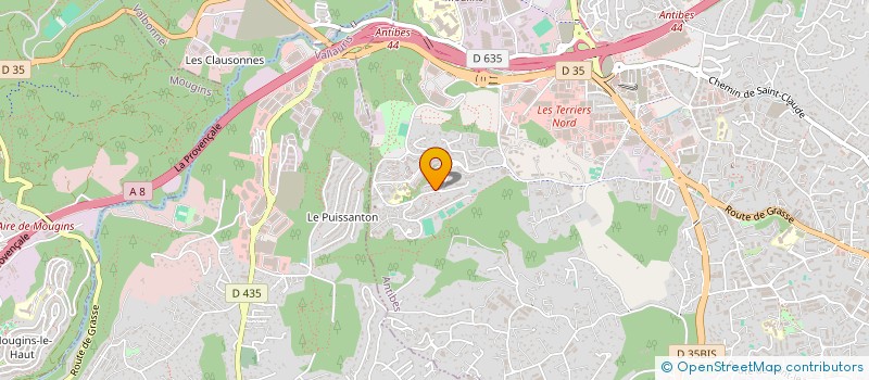 localisation de l'entreprise SARL SUD EST CONSTRUCTIONS à ANTIBES
