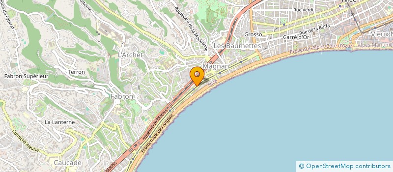 localisation de l'entreprise SARL SUD EURO PEINTURE à NICE