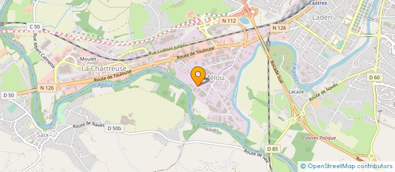 localisation de l'entreprise SARL SUD GRANIT  CASTRES
