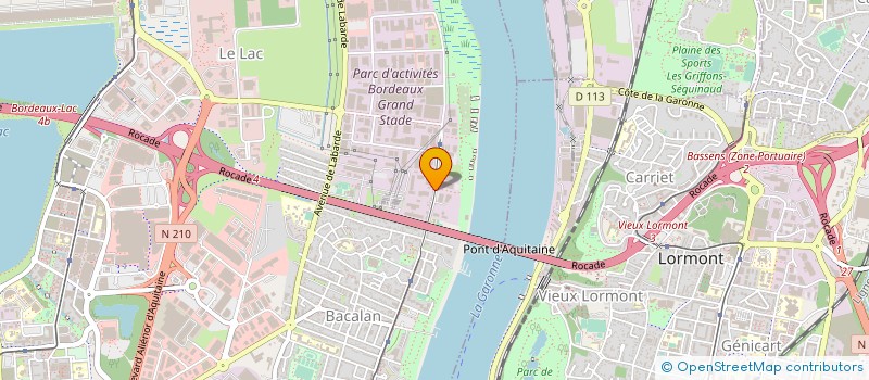 localisation de l'entreprise SARL SUD GROSSISTE à BORDEAUX