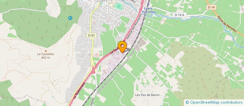 localisation de l'entreprise SARL SUD HABITAT 3000   SOCIETE ALUMINIUM VAROISE  CUERS