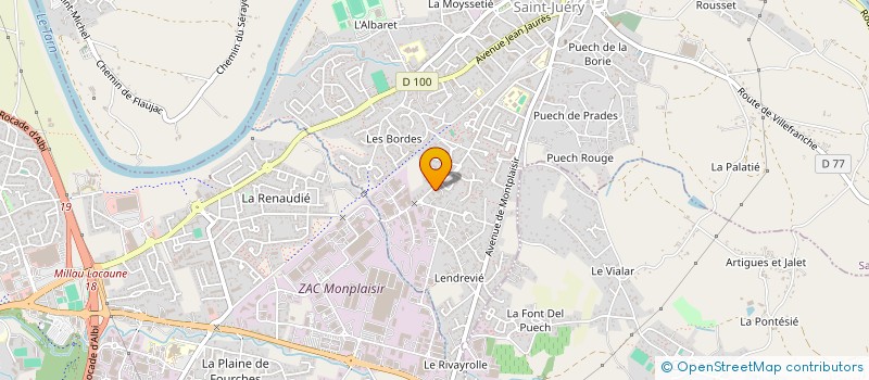 localisation de l'entreprise SARL SUD OUEST ALU à SAINT-JUERY
