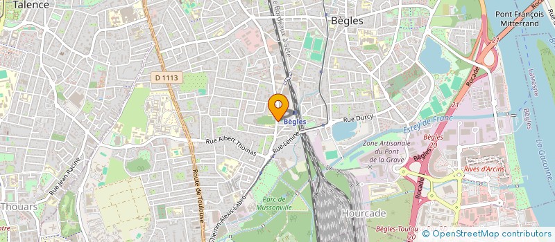 localisation de l'entreprise SARL SUD OUEST BATIMENT à BEGLES