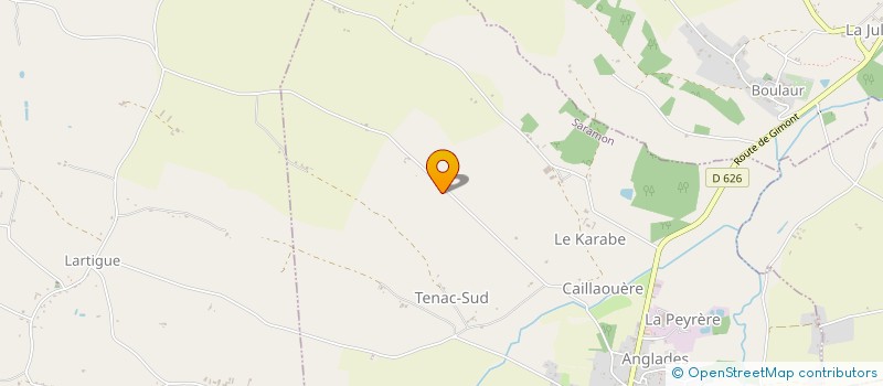 localisation de l'entreprise SARL SUD-OUEST EXPRESS  LARTIGUE