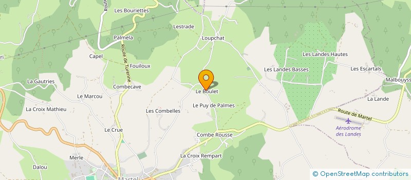 localisation de l'entreprise SARL SUD PLEIN à MARTEL