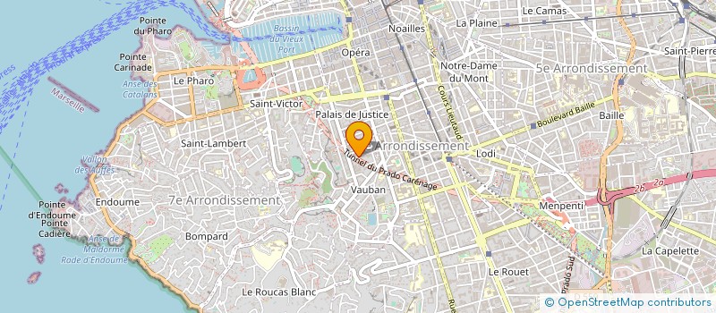 localisation de l'entreprise SARL SUD PRESTATIONS NETTOYAGE à MARSEILLE