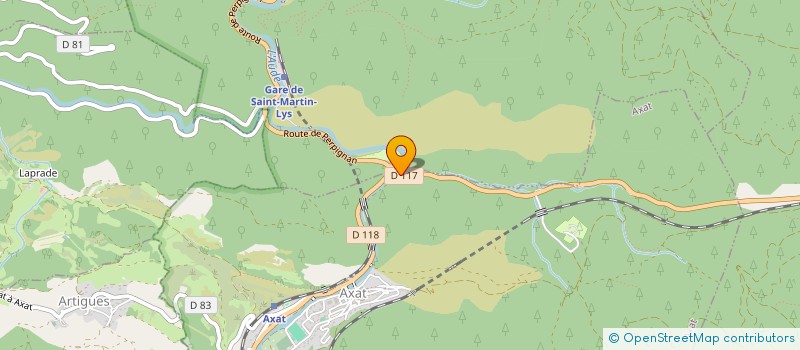 localisation de l'entreprise SARL SUD RAFTING  AXAT