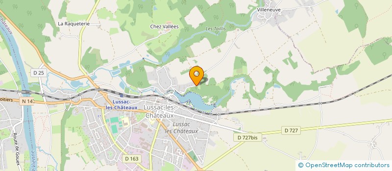 localisation de l'entreprise SARL  SUD-VIENNE PHOTOVOLTAIQUE  LUSSAC-LES-CHATEAUX