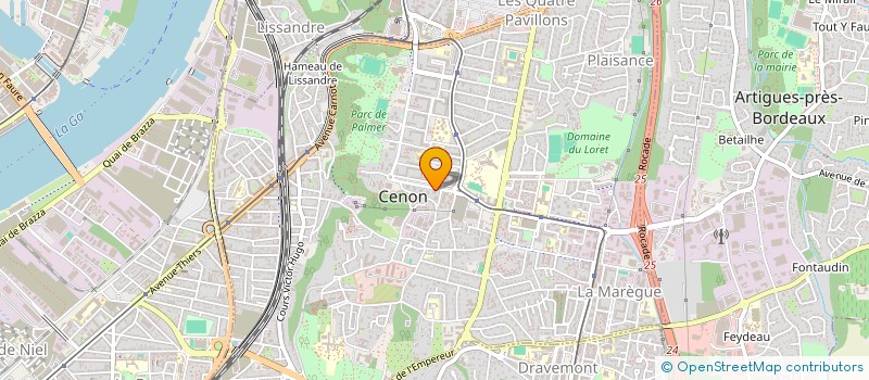 localisation de l'entreprise SARL SUDOUEST ETANCHEITE BARDAGE à CENON