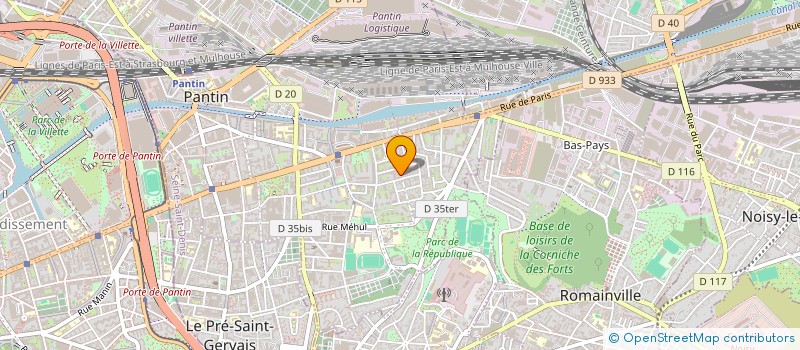 localisation de l'entreprise SARL SUEN LI à PANTIN