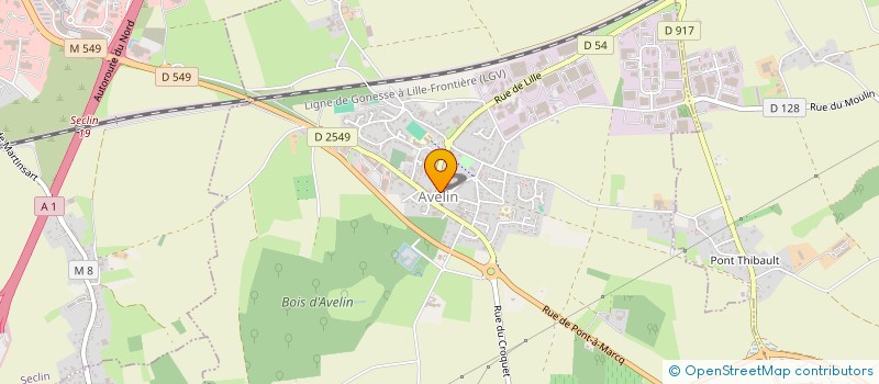 localisation de l'entreprise SARL SUIN à AVELIN