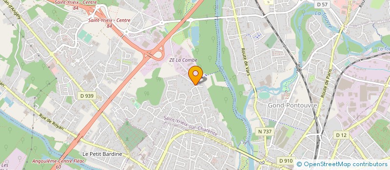 localisation de l'entreprise SARL SUN 16 à SAINT-YRIEIX-SUR-CHARENTE