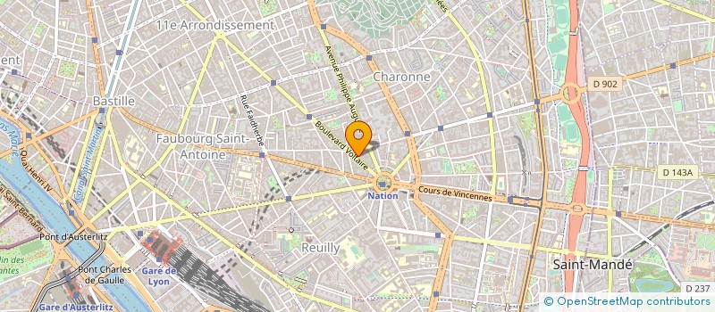 localisation de l'entreprise SARL SUN à PARIS