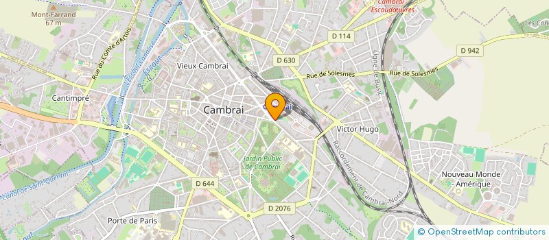 localisation de l'entreprise SARL SUN 7 VOYAGES à CAMBRAI