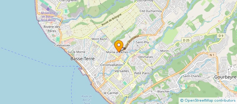 localisation de l'entreprise SARL SUNSET  BASSE-TERRE